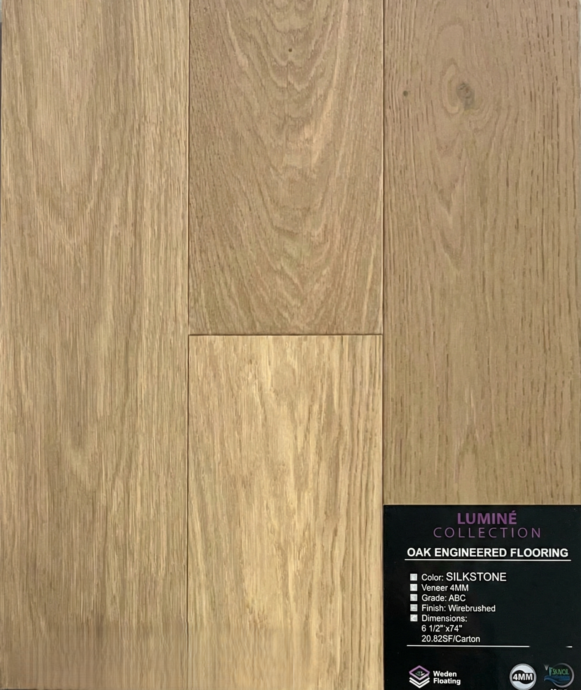 SilkStone Oak Engineered Flooring - Luminé Collection