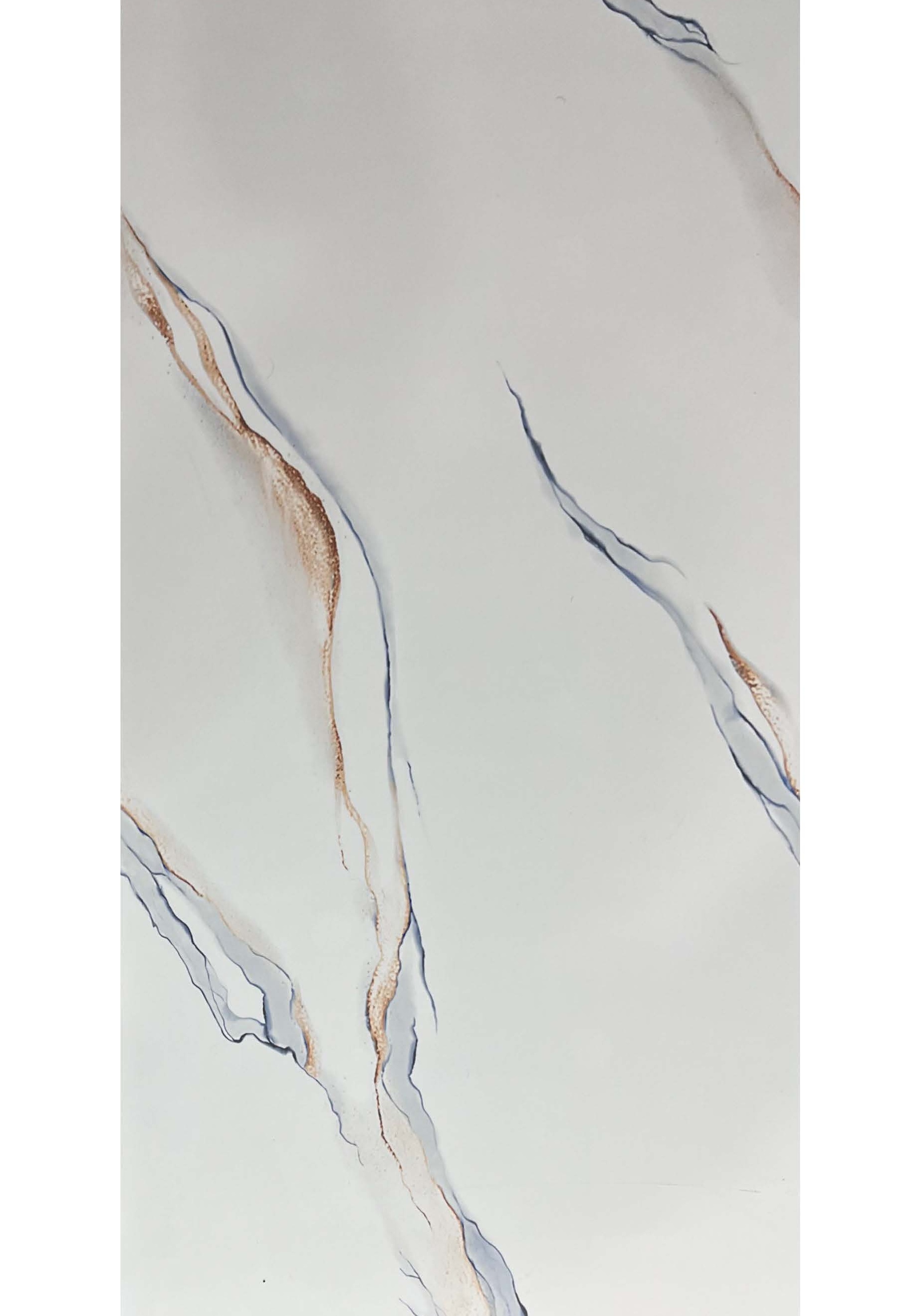 Imperial White - Premium Gold Accent Marble Tile